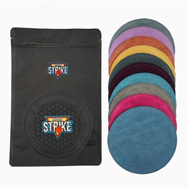 MM STRIKE GripFlex™ Black Bowling Disc - do skórzanych ścierek bowlingowych ZESTAW STARTOWY