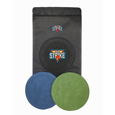MM STRIKE GripFlex™ Black Bowling Disc - do skórzanych ścierek bowlingowych ZESTAW STARTOWY