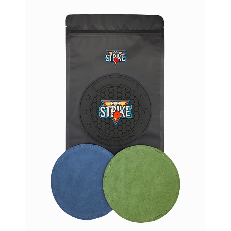 MM STRIKE GripFlex™ Black Bowling Disc - do skórzanych ścierek bowlingowych ZESTAW STARTOWY