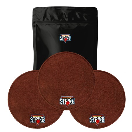 3x M&M Strike 2-lagiges Premium Bowling Shammy Pad. Naturleder! Zum Abwischen von Öl von Bowlingkugeln