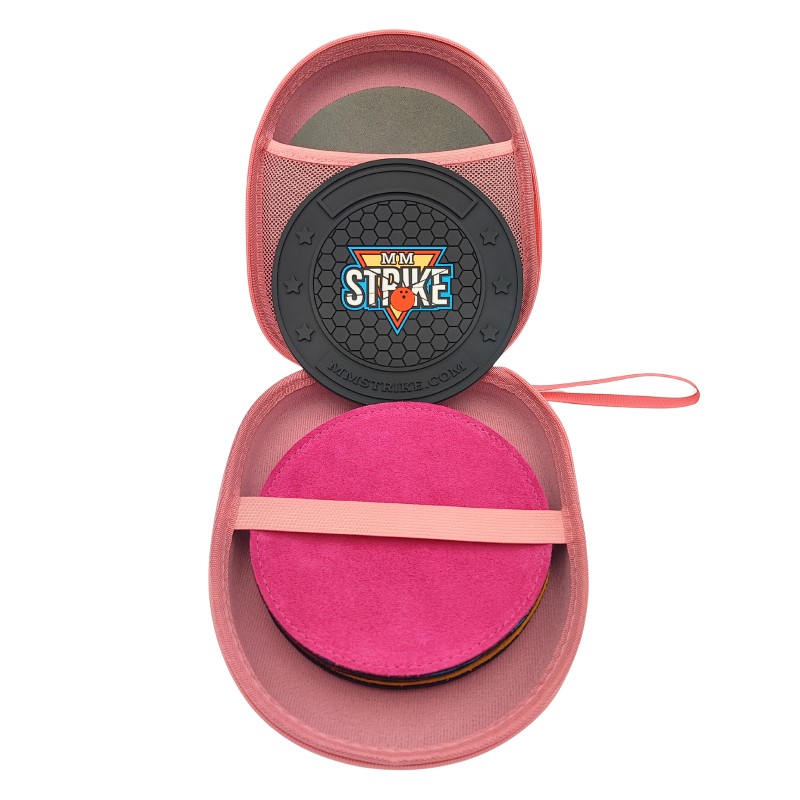 MM STRIKE FlexHook Bowling Disk + 5x pads en cuir de bowling + étui + 5x Abralon pads MM STRIKE FlexHook Bowling Disk + 5x pads en cuir de bowling + étui + 5x Abralon pads