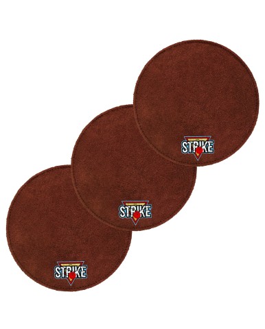 3x M&M Strike 2-lagiges Premium Bowling Shammy Pad. Naturleder! Zum Abwischen von Öl von Bowlingkugeln