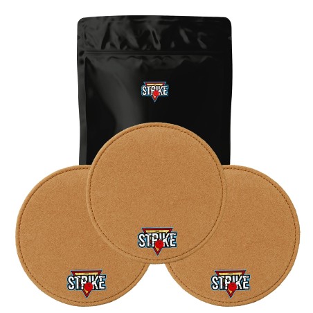 3x M&M Strike 2-lagiges Premium Bowling Shammy Pad. Naturleder! Zum Abwischen von Öl von Bowlingkugeln