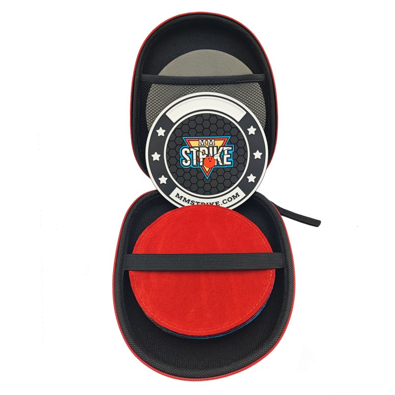 MM STRIKE FlexHook Bowling Disk + 5x Bowling-Lederpads + Etui + 5x Abralon Pads MM STRIKE FlexHook Bowling Disk + 5x Bowling-Lederpads + Etui + 5x Abralon Pads