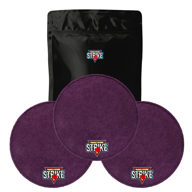 3x M&M Strike 2-lagiges Premium Bowling Shammy Pad. Naturleder! Zum Abwischen von Öl von Bowlingkugeln