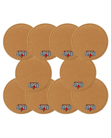 10x M&M Strike 2-lagiges Premium Bowling Shammy Pad. Naturleder! Zum Abwischen von Öl von Bowlingkugeln