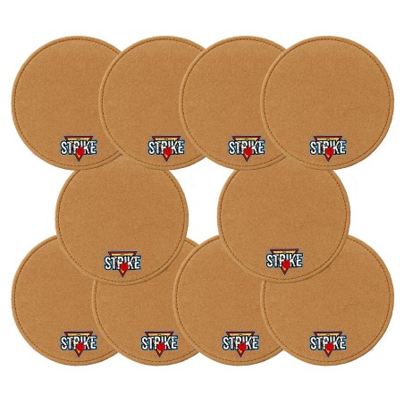 10x M&M Strike 2-lagiges Premium Bowling Shammy Pad. Naturleder! Zum Abwischen von Öl von Bowlingkugeln