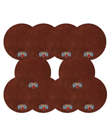 10x M&M Strike 2-lagiges Premium Bowling Shammy Pad. Naturleder! Zum Abwischen von Öl von Bowlingkugeln