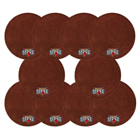 10x M&M Strike 2-lagiges Premium Bowling Shammy Pad. Naturleder! Zum Abwischen von Öl von Bowlingkugeln