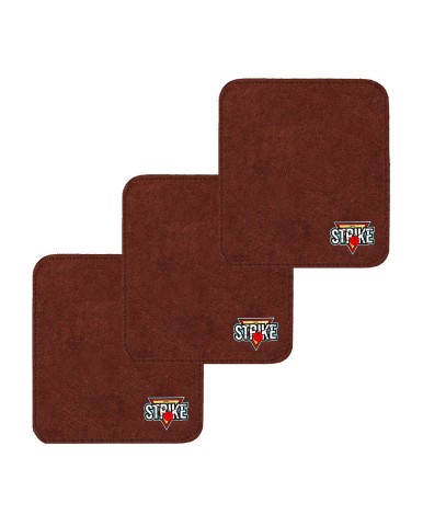 3x M&M Strike 2-lagiges Premium Bowling Shammy Pad. Naturleder! Zum Abwischen von Öl von Bowlingkugeln