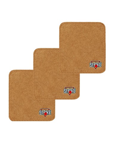 3x M&M Strike 2-lagiges Premium Bowling Shammy Pad. Naturleder! Zum Abwischen von Öl von Bowlingkugeln