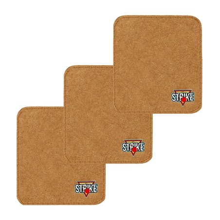 3x M&M Strike 2-lagiges Premium Bowling Shammy Pad. Naturleder! Zum Abwischen von Öl von Bowlingkugeln