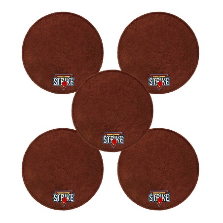 5x M&M Strike 2-lagiges Premium Bowling Shammy Pad. Naturleder! Zum Abwischen von Öl von Bowlingkugeln