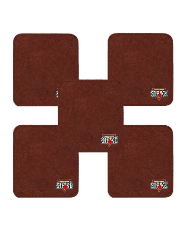 5x M&M Strike 2-lagiges Premium Bowling Shammy Pad. Naturleder! Zum Abwischen von Öl von Bowlingkugeln