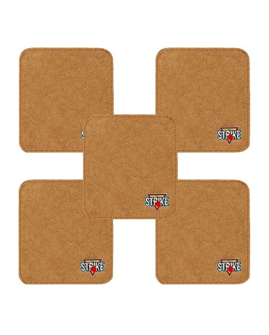 5x M&M Strike 2-lagiges Premium Bowling Shammy Pad. Naturleder! Zum Abwischen von Öl von Bowlingkugeln