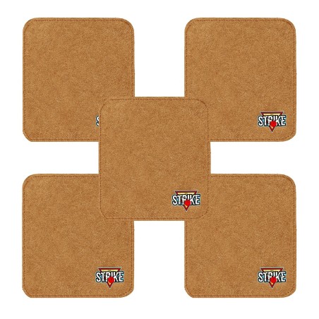5x M&M Strike 2-lagiges Premium Bowling Shammy Pad. Naturleder! Zum Abwischen von Öl von Bowlingkugeln