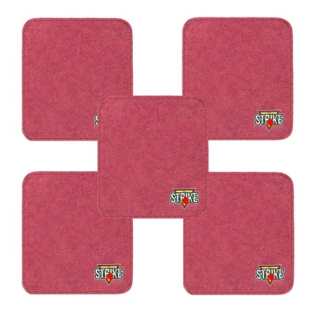 5x M&M Strike 2-lagiges Premium Bowling Shammy Pad. Naturleder! Zum Abwischen von Öl von Bowlingkugeln