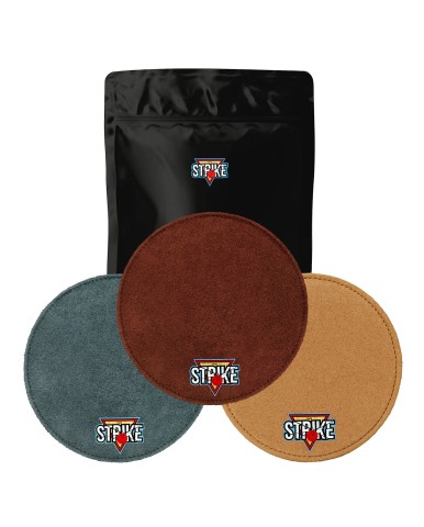 3x M&M Strike 2-lagiges Premium Bowling Shammy Pad. Naturleder! Zum Abwischen von Öl von Bowlingkugeln. MIX