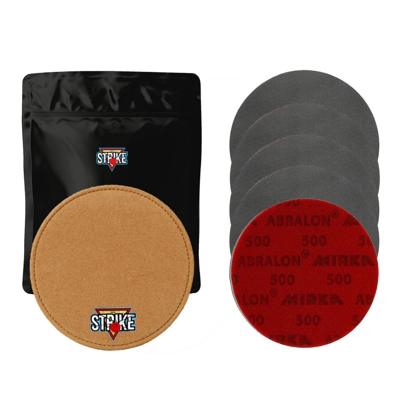 1x M&M Strike Premium Bowling Shammy + 5x MIRKA Abralon Schleifpads (Körnung 180–4000) 1x M&M Strike Premium Bowling Shammy + 5x MIRKA Abralon Schleifpads (Körnung 180–4000)