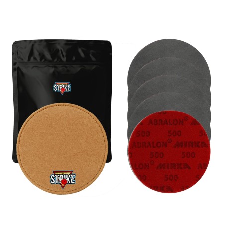 1x M&M Strike Premium Bowling Shammy + 5x MIRKA Abralon Schleifpads (Körnung 180–4000)
