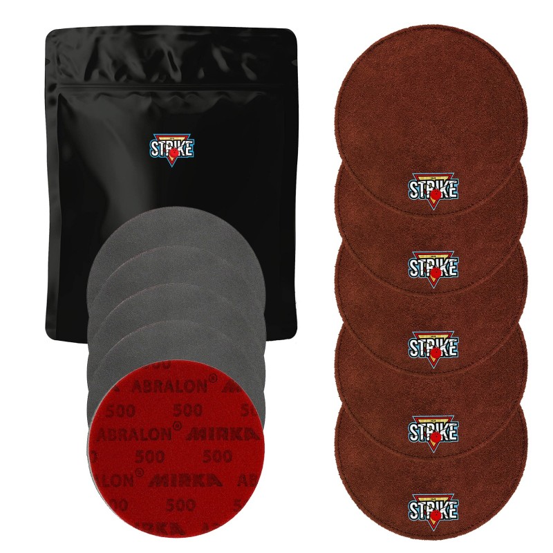 5x M&M Strike Premium Bowling Shammy + 5x MIRKA Abralon Schleifpads (Körnung 180–4000) 5x M&M Strike Premium Bowling Shammy + 5x MIRKA Abralon Schleifpads (Körnung 180–4000)