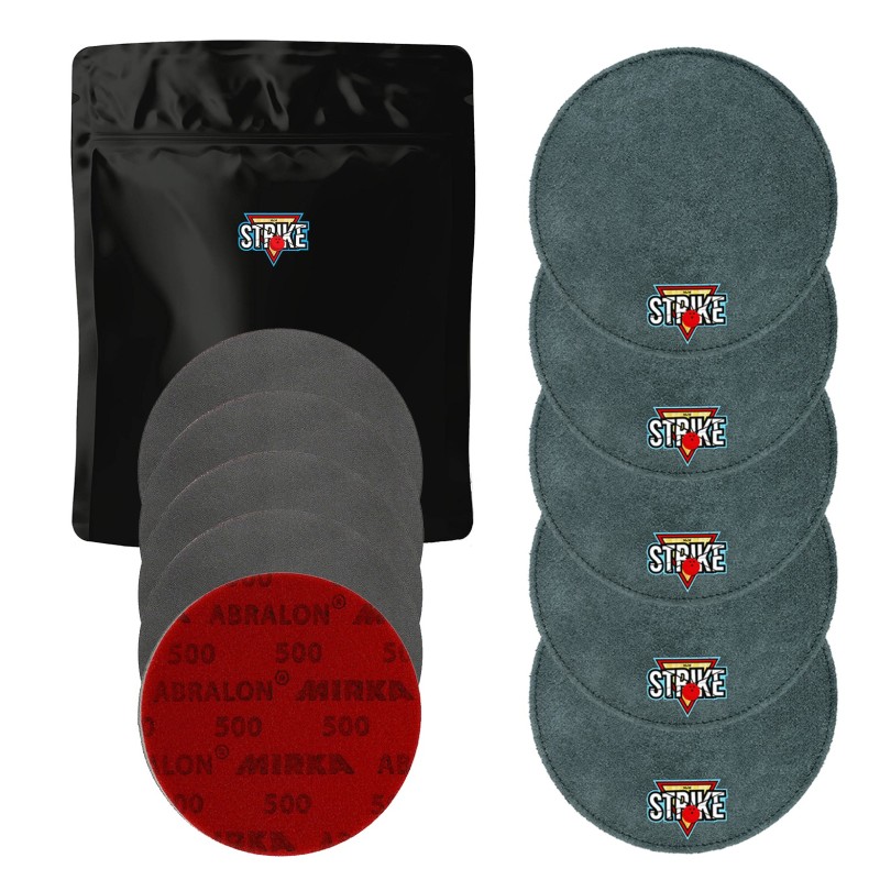5x M&M Strike Premium Bowling Shammy + 5x MIRKA Abralon Schleifpads (Körnung 180–4000) 5x M&M Strike Premium Bowling Shammy + 5x MIRKA Abralon Schleifpads (Körnung 180–4000)