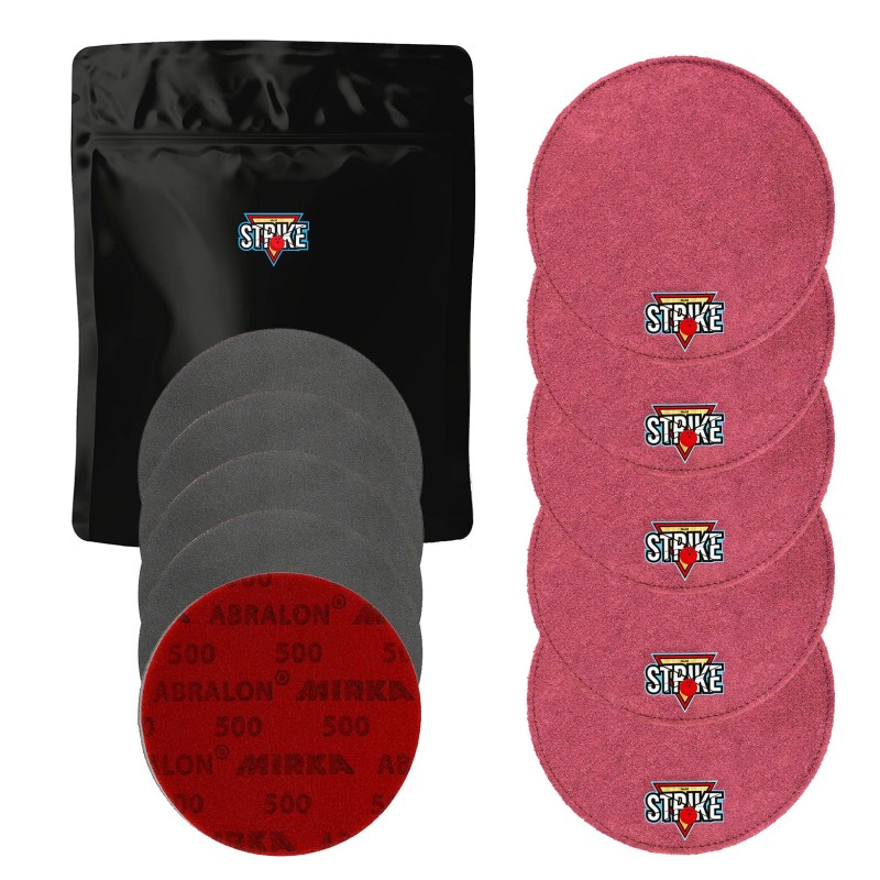 5x M&M Strike Premium Bowling Shammy + 5x MIRKA Abralon Schleifpads (Körnung 180–4000) 5x M&M Strike Premium Bowling Shammy + 5x MIRKA Abralon Schleifpads (Körnung 180–4000)