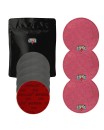 3x M&M Strike Premium Bowling Shammy + 5x MIRKA Abralon Schleifpads (Körnung 180–4000)