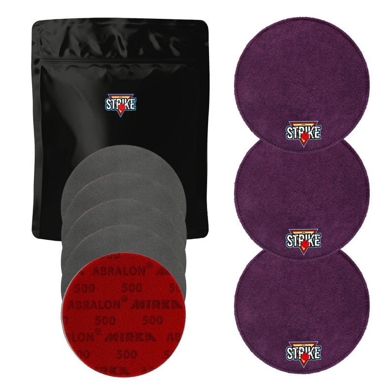 3x M&M Strike Premium Bowling Shammy + 5x MIRKA Abralon Disques de ponçage (grains 180-4000) 3x M&M Strike Premium Bowling Shammy + 5x MIRKA Abralon Disques de ponçage (grains 180-4000)