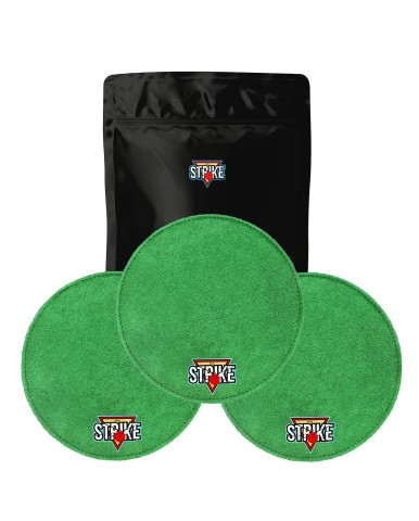 3x M&M Strike 2-lagiges Premium Bowling Shammy Pad. Naturleder! Zum Abwischen von Öl von Bowlingkugeln