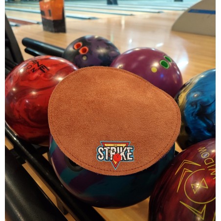 M&M Strike 2-warstwowa Ścierka do kul bowlingowych.  Naturalna skóra & Najwyższa Jakość